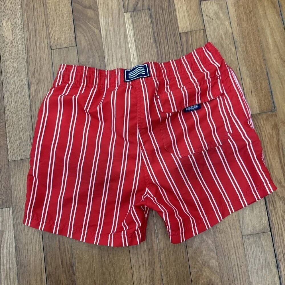 Mayaguana Rialto Men's Swimwear Red Stripe Size XS